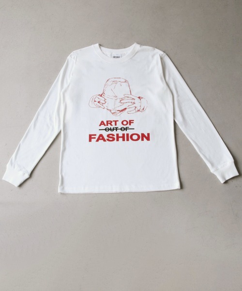 UNIT CHEST（ユニットチェスト）の「【UNIT CHEST】unique unisex long sleeve T-shirt/ユニークユニセックス ロンT OIF designer eggs コラボ Art of fashion by ArchiDanTe.（Tシャツ/カットソー・レディース・ホワイト/ブラック/杢グレー・L/M/S）」の18枚目の写真