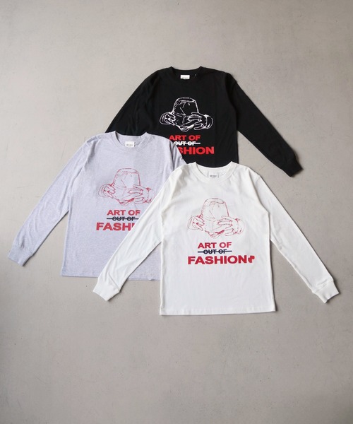 UNIT CHEST（ユニットチェスト）の「【UNIT CHEST】unique unisex long sleeve T-shirt/ユニークユニセックス ロンT OIF designer eggs コラボ Art of fashion by ArchiDanTe.（Tシャツ/カットソー・レディース・ホワイト/ブラック/杢グレー・L/M/S）」の21枚目の写真