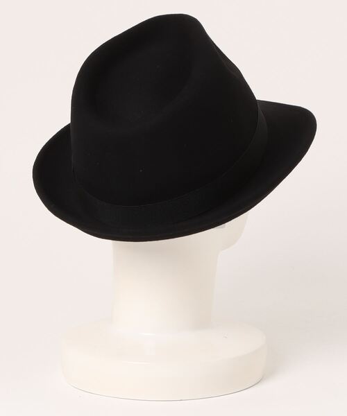 polcadot（ポルカドット）の「FELT HAT/フェルト 中折れハット（ハット・メンズ・ブラック/グレイッシュベージュ/カーキ/ベージュ・M/XL）」の5枚目の写真