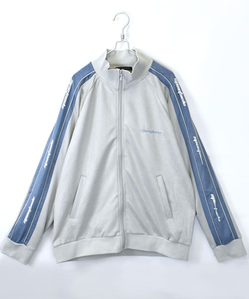 Starting Over(スターティングオーバー)の「cut suede side line track jacket/カットスウェード サイドライン トラックジャケット(ジャージ・メンズ・ライトグレー/ライトグリーン/グレイッシュブルー・M/L)」の11枚目の写真