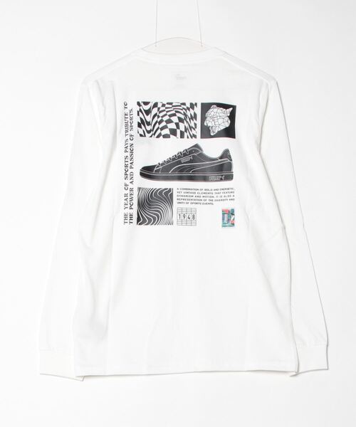 PUMA（プーマ）の「【別注】プーマ PUMA YOS LS Tシャツ_ 限定コラボ（Tシャツ/カットソー・メンズ・ホワイト/ブラック・S/M/L/LL/3L）」の4枚目の写真