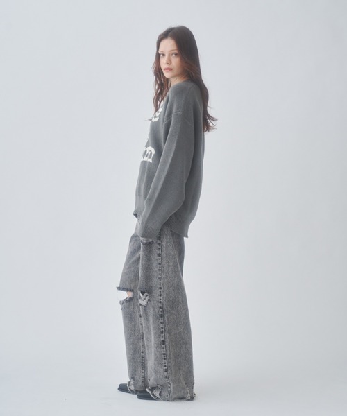 GAB GAB（ガブガブ）の「LOVE is BLINDニット（ニット/セーター・レディース・グリーン/グレー・FREE）」の15枚目の写真