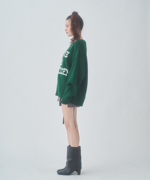 GAB GAB（ガブガブ）の「LOVE is BLINDニット（ニット/セーター・レディース・グリーン/グレー・FREE）」の21枚目の写真