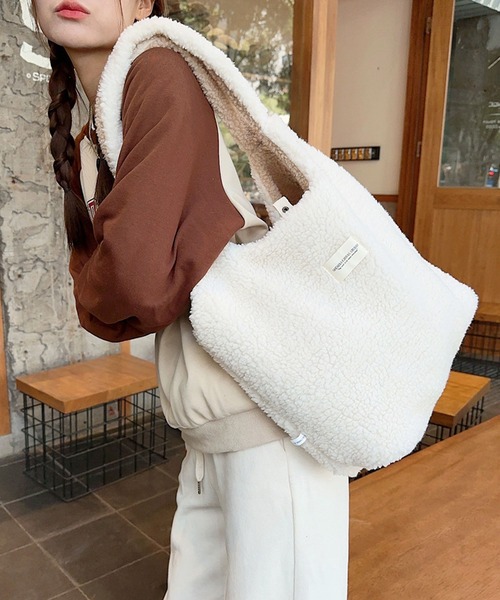 セール】【A4収納・軽量】リバーシブルボアフリーストートバッグ