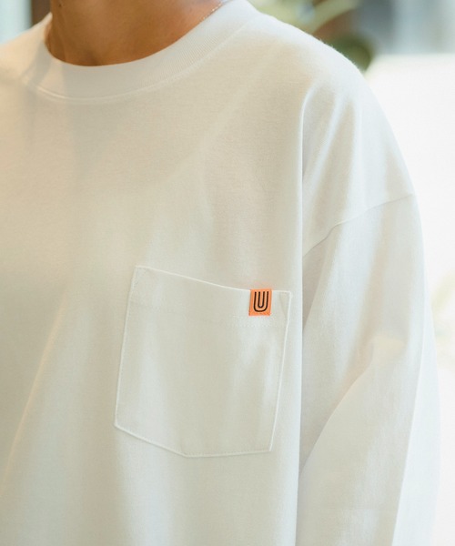 UNIVERSAL OVERALL(ユニバーサルオーバーオール)の「UNIVERSAL OVERALL POCKET L/S(Tシャツ/カットソー・メンズ・ブラック/ネイビー/ホワイト・LARGE/MEDIUM)」の6枚目の写真