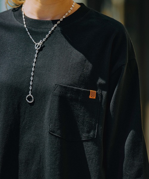 UNIVERSAL OVERALL(ユニバーサルオーバーオール)の「UNIVERSAL OVERALL POCKET L/S(Tシャツ/カットソー・メンズ・ブラック/ネイビー/ホワイト・LARGE/MEDIUM)」の10枚目の写真