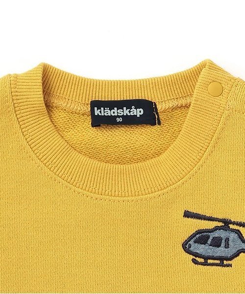kladskap（クレードスコープ）の「【人気商品再入荷】【直営店で取り扱い無し】乗り物刺しゅうトレーナー（スウェット・キッズ・マスタード/レッド・90cm/100cm/110cm/120cm/130cm）」の4枚目の写真