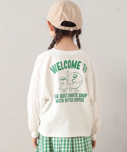 FOUND GOOD(ファウンドグッド)の「G/CafeロンT(Tシャツ/カットソー・キッズ・パープル系2/ホワイト系5/グレー系8・120cm/130cm/140cm/150cm/110cm)」の14枚目の写真