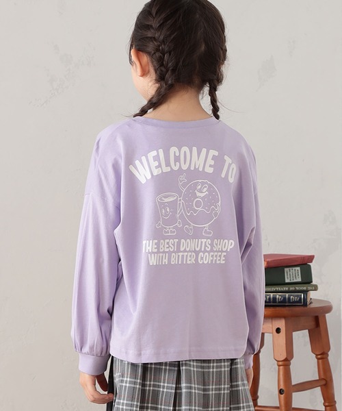 FOUND GOOD(ファウンドグッド)の「G/CafeロンT(Tシャツ/カットソー・キッズ・パープル系2/ホワイト系5/グレー系8・120cm/130cm/140cm/150cm/110cm)」の8枚目の写真