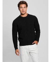 Guess | LS Rib Lattice Wesley Sweater ニット セーター(ニット/セーター)