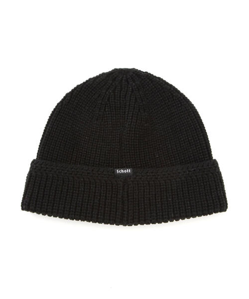 schott（ショット）の「Schott/ショット/KNIT WATCH/ニット ウォッチキャップ（ニットキャップ/ビーニー・メンズ・グレー/ブラウン/ブラック・F）」の2枚目の写真