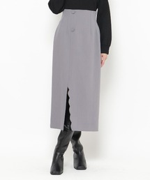 AND COUTURE | スカラップスリットタイトスカート(スカート)