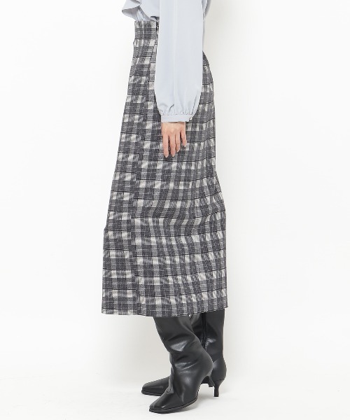 【セール】スカラップスリットタイトスカート（スカート）｜And Couture（アンドクチュール）