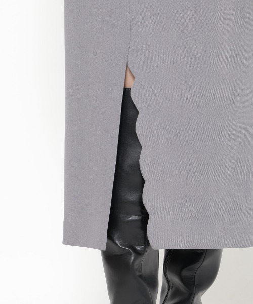 【セール】スカラップスリットタイトスカート（スカート）｜And Couture（アンドクチュール）