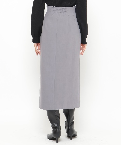 【セール】スカラップスリットタイトスカート（スカート）｜And Couture（アンドクチュール）