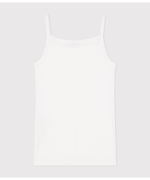 PETIT BATEAU（プチバトー）の「キャミソール（キャミソール・レディース・ホワイト・LARGE/XX-SMALL/X-SMALL/SMALL/MEDIUM）」の2枚目の写真