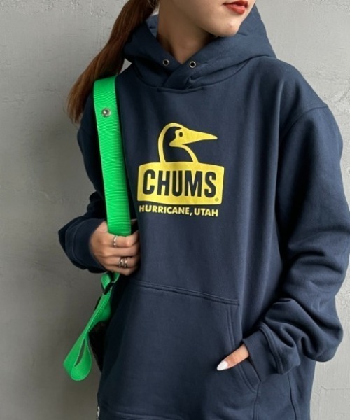 【セール】[CHUMS/チャムス] BOOBY FACE ロゴプリント スウェットパーカー（パーカー）｜CHUMS（チャムス）