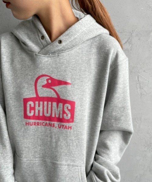 【セール】[CHUMS/チャムス] BOOBY FACE ロゴプリント スウェットパーカー（パーカー）｜CHUMS（チャムス）