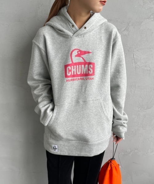 【セール】[CHUMS/チャムス] BOOBY FACE ロゴプリント スウェットパーカー（パーカー）｜CHUMS（チャムス）