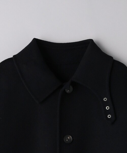 CINOH（チノ）の「＜CINOH＞バルカラー コート（ステンカラーコート・レディース・ブラック・38）」の3枚目の写真