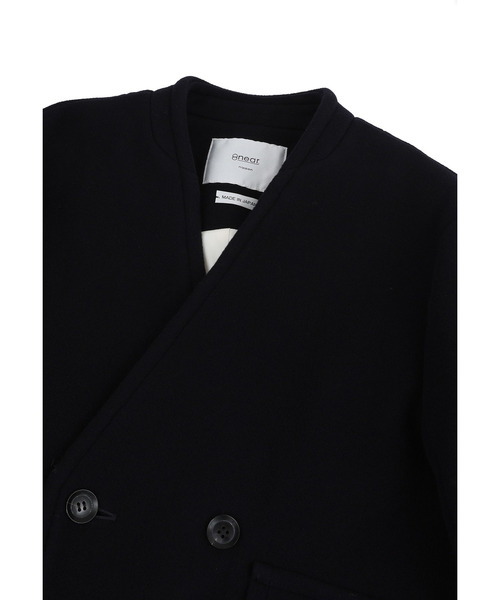 near.nippon.（ニアーニッポン）の「＜near.nippon (ニアー ニッポン)＞パイルメルトンロングコート（その他アウター・レディース・ブルー系その他3・36）」の12枚目の写真