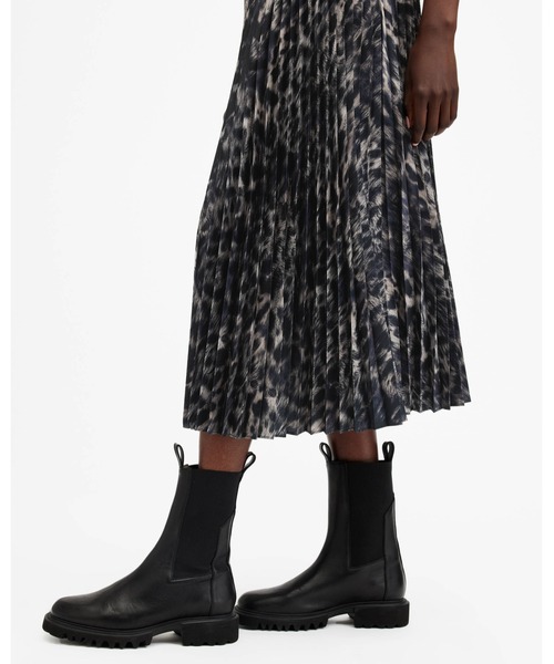 ALLSAINTS(オールセインツ)の「JINX 2-IN-1 PRINTED PLEATED MAXI DRESS | JINX 2-IN-1 プリント プリーツ マキシ ドレス・ワンピース(ワンピース・レディース・ブラウン系その他・S/M/XS/L)」の7枚目の写真