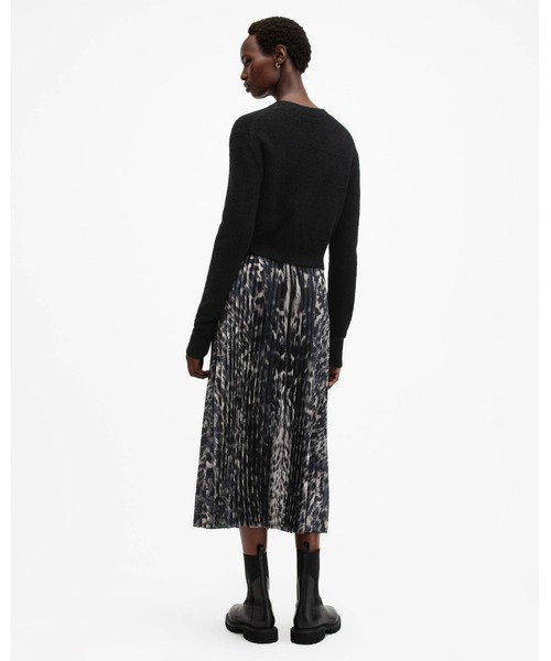 ALLSAINTS(オールセインツ)の「JINX 2-IN-1 PRINTED PLEATED MAXI DRESS | JINX 2-IN-1 プリント プリーツ マキシ ドレス・ワンピース(ワンピース・レディース・ブラウン系その他・S/M/XS/L)」の8枚目の写真