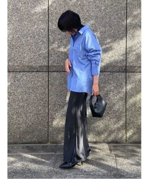 UR'S（ユアーズ）の「ベーシックシャツ（シャツ/ブラウス・レディース・ベージュ/ピンク/ホワイト/ブルー/ブラウン/ライトイエロー・S/M/L）」の12枚目の写真