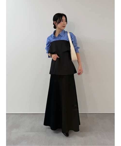 UR'S（ユアーズ）の「ベーシックシャツ（シャツ/ブラウス・レディース・ベージュ/ピンク/ホワイト/ブルー/ブラウン/ライトイエロー・S/M/L）」の14枚目の写真