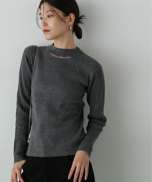 【セール】◆チョーカー風ネックニット（ニット/セーター）｜N.（N. Natural Beauty Basic）（エヌエヌナチュラルビューティーベーシック）