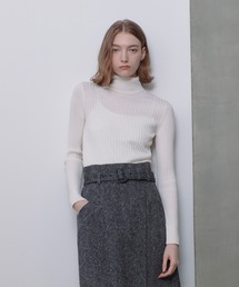 allureville | 2WAYネックリブタートル(ニット/セーター)