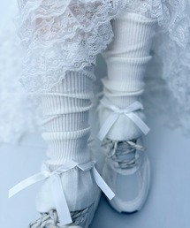 poiregnee（ポワニェ）の「［select］リボンレッグウォーマー（レッグウォーマー・レディース）」