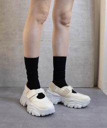 Fabby fabby | ボリュームスニーカーニットベルクロシューズ(スニーカー)