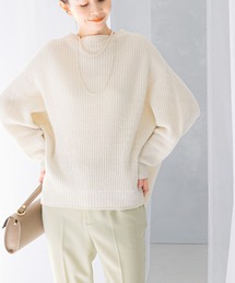 URBAN RESEARCH ROSSO WOMEN | ボートネックバックスリット畦ニット(ニット/セーター)