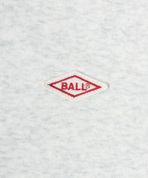 BALL(ボール)の「2026AW BALL/ボール 裏起毛 ワンポイントロゴ ワッペン刺繍 スウェット プルオーバーパーカー レディース メンズ トレーナー フーディー(パーカー・メンズ・ブラック/モカ/アッシュグレー/グレー/チャコール/サックスブルー・M/LL/L)」の14枚目の写真