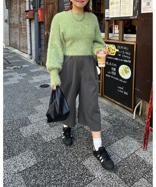 archives(アルシーヴ)の「【Ltd.】LAME KNIT(ニット/セーター・レディース・グリーン/ブラック/グレー・MEDIUM)」の4枚目の写真