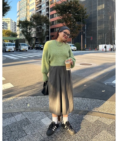 archives(アルシーヴ)の「【Ltd.】LAME KNIT(ニット/セーター・レディース・グリーン/ブラック/グレー・MEDIUM)」の6枚目の写真