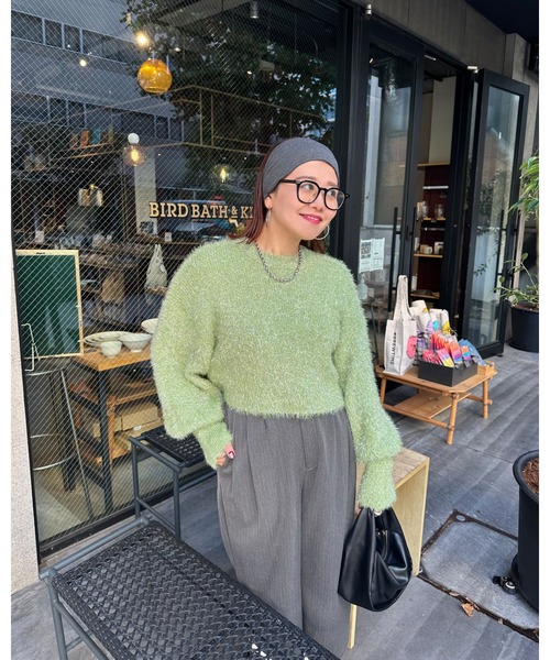 archives(アルシーヴ)の「【Ltd.】LAME KNIT(ニット/セーター・レディース・グリーン/ブラック/グレー・MEDIUM)」の12枚目の写真