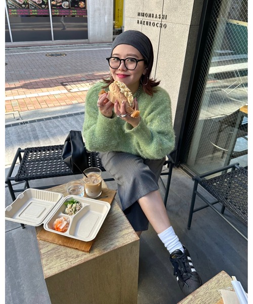 archives(アルシーヴ)の「【Ltd.】LAME KNIT(ニット/セーター・レディース・グリーン/ブラック/グレー・MEDIUM)」の19枚目の写真