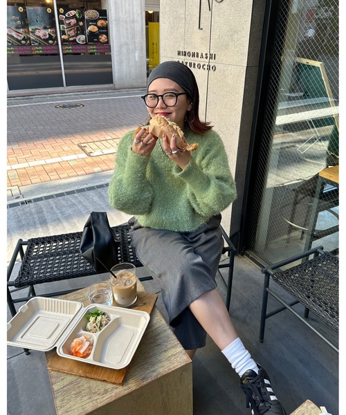 archives(アルシーヴ)の「【Ltd.】LAME KNIT(ニット/セーター・レディース・グリーン/ブラック/グレー・MEDIUM)」の20枚目の写真