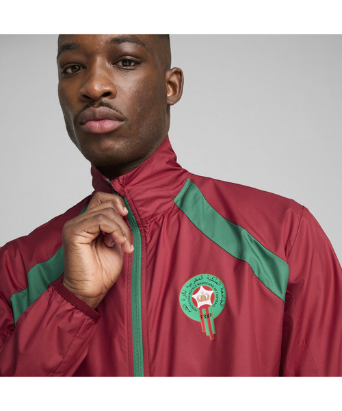 PUMA プーマ メンズ サッカー モロッコ プレマッチ ウーブン ジャケット（ブルゾン）｜PUMA（プーマ）