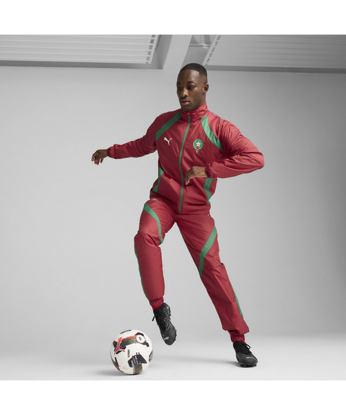 PUMA プーマ メンズ サッカー モロッコ プレマッチ ウーブン ジャケット（ブルゾン）｜PUMA（プーマ）
