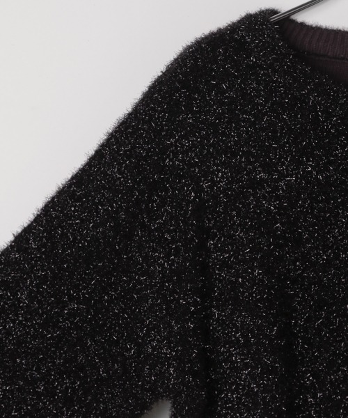PAGEBOY(ページボーイ)の「フィルムラメショートカーディガン(カーディガン/ボレロ・レディース・オフホワイト/ブラック/ネイビー/グレー・FREE)」の7枚目の写真