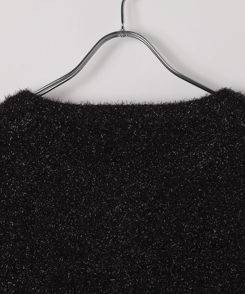 PAGEBOY(ページボーイ)の「フィルムラメショートカーディガン(カーディガン/ボレロ・レディース・オフホワイト/ブラック/ネイビー/グレー・FREE)」の5枚目の写真