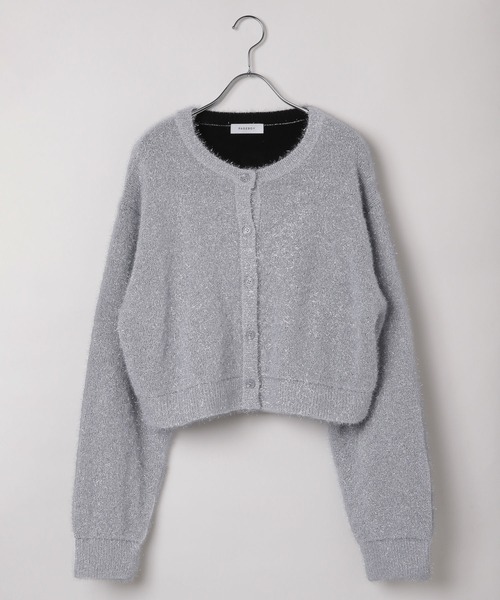 PAGEBOY(ページボーイ)の「フィルムラメショートカーディガン(カーディガン/ボレロ・レディース・オフホワイト/ブラック/ネイビー/グレー・FREE)」の12枚目の写真