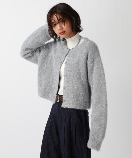 PAGEBOY(ページボーイ)の「フィルムラメショートカーディガン(カーディガン/ボレロ・レディース・オフホワイト/ブラック/ネイビー/グレー・FREE)」の19枚目の写真