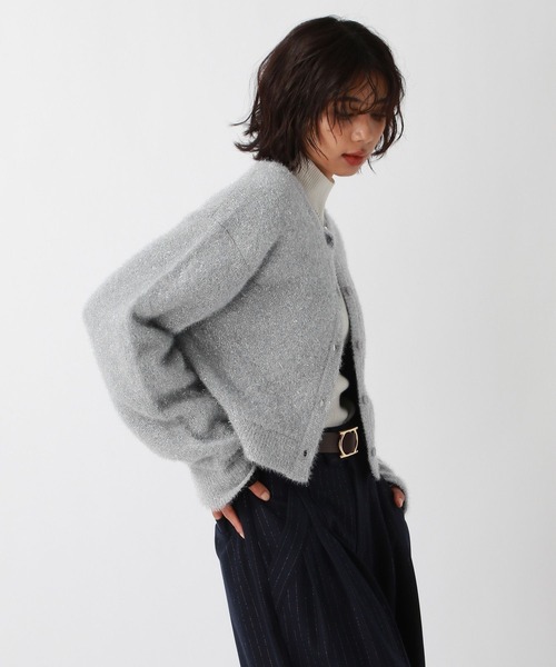 PAGEBOY(ページボーイ)の「フィルムラメショートカーディガン(カーディガン/ボレロ・レディース・オフホワイト/ブラック/ネイビー/グレー・FREE)」の20枚目の写真