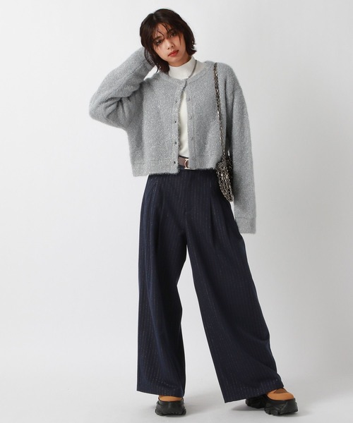 PAGEBOY(ページボーイ)の「フィルムラメショートカーディガン(カーディガン/ボレロ・レディース・オフホワイト/ブラック/ネイビー/グレー・FREE)」の17枚目の写真