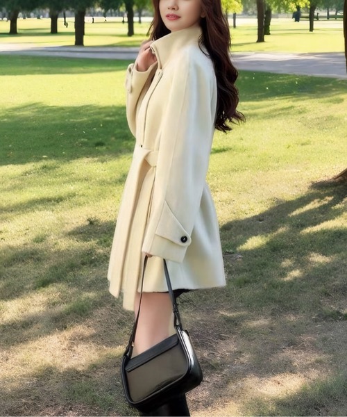 ウールライク2WAYミドルチェスターコート（チェスターコート）｜AMAJI（アマジ）