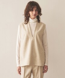 cloenc | ジャージ キーネックオーバーベスト(ベスト)